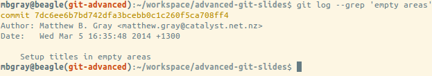 grep for messages